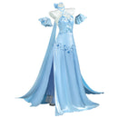 Re:Zero Starting Life in Another World Emilia Cosplay Costume Blue Party Dress