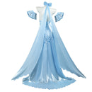 Re:Zero Starting Life in Another World Emilia Cosplay Costume Blue Party Dress