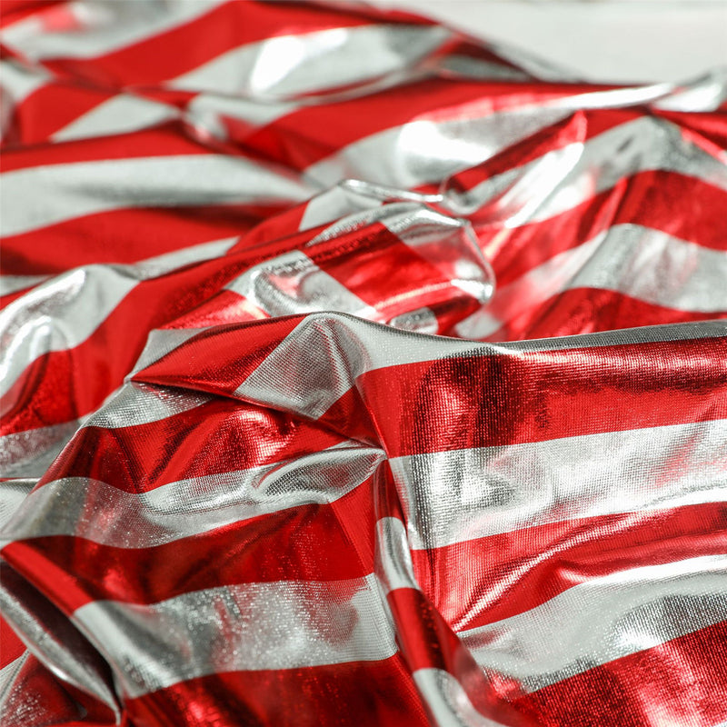 Red Striped Women Christmas Party Costume Performance Dress