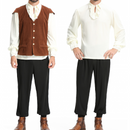 Renaissance Age Medieval Pirate Knight Bloodsucking Cosplay Costume - AwwwCos