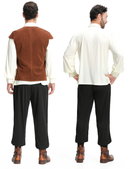 Renaissance Age Medieval Pirate Knight Bloodsucking Cosplay Costume - AwwwCos