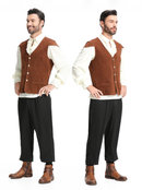 Renaissance Age Medieval Pirate Knight Bloodsucking Cosplay Costume - AwwwCos
