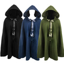 Renaissance Cape With Ribbon Vintage Medieval Cloak with Hood - AwwwCos
