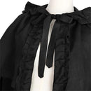 Renaissance Hooded Cape Medieval Hobbit Halloween Ruffles Cloak - AwwwCos