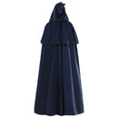 Renaissance Hooded Cape Medieval Hobbit Halloween Ruffles Cloak - AwwwCos