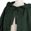 Renaissance Hooded Cape Medieval Hobbit Halloween Ruffles Cloak - AwwwCos