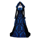 Renaissance Medieval Cosplay Costume Women Hooded Dress With Belt - AwwwCos