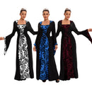 Renaissance Medieval Cosplay Costume Women Hooded Dress With Belt - AwwwCos