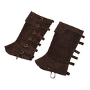 Renaissance Medieval Pirate Viking Cosplay Accessory Suede Leather Boots Covers - AwwwCos