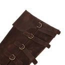 Renaissance Medieval Pirate Viking Cosplay Accessory Suede Leather Boots Covers - AwwwCos