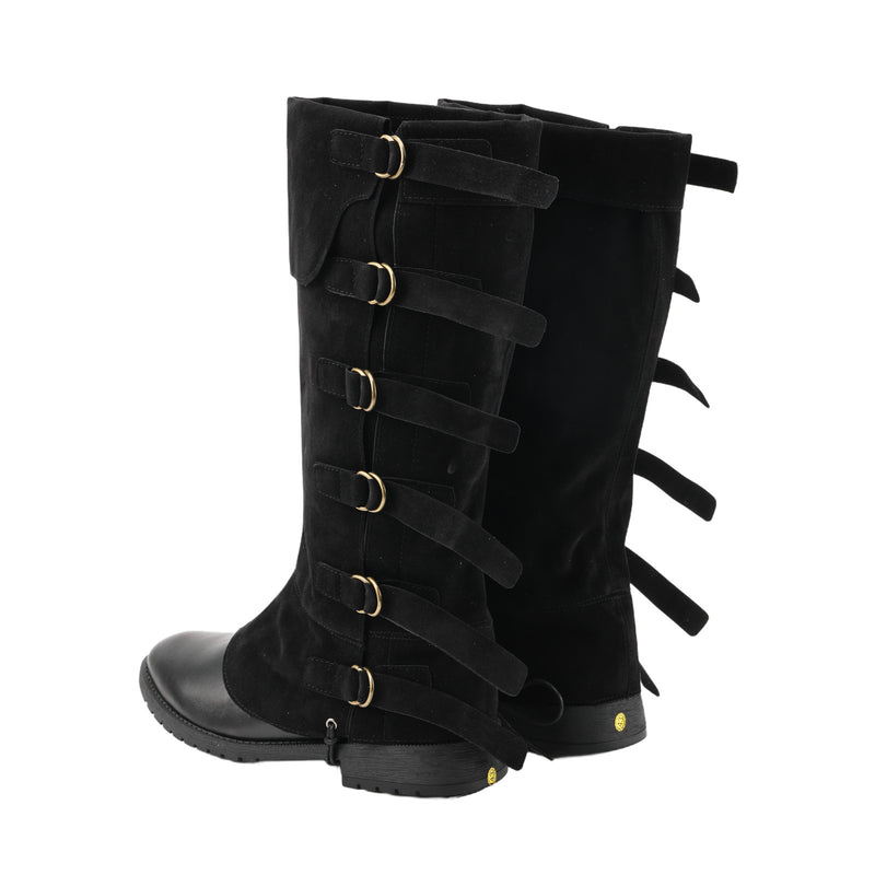 Renaissance Medieval Pirate Viking Cosplay Accessory Suede Leather Boots Covers - AwwwCos