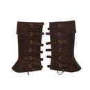 Renaissance Medieval Pirate Viking Cosplay Accessory Suede Leather Boots Covers - AwwwCos