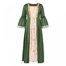 Renaissance Medieval Scarlet Darkness Girl Cosplay Fairy Floral Dress