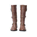 Renaissance Men High Knee PU Medieval Viking Pirate Cosplay Shoes - AwwwCos