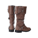Renaissance Men High Knee PU Medieval Viking Pirate Cosplay Shoes - AwwwCos