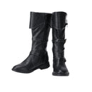 Renaissance Men High Knee PU Medieval Viking Pirate Cosplay Shoes - AwwwCos