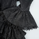 Renaissance Victorian Medieval Lolita Lotus Ruffle Elegant Dressy Women Top - AwwwCos