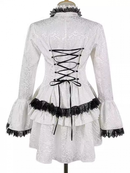 Renaissance Victorian Medieval Lolita Lotus Ruffle Elegant Dressy Women Top - AwwwCos