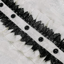 Renaissance Victorian Medieval Lolita Lotus Ruffle Elegant Dressy Women Top - AwwwCos