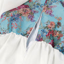 Renaissance Women Medieval Cosplay Fairy Floral Corset Dress ﻿ - AwwwCos