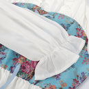 Renaissance Women Medieval Cosplay Fairy Floral Corset Dress ﻿ - AwwwCos