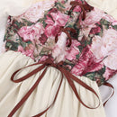 Renaissance Women Medieval Cosplay Fairy Floral Corset Dress ﻿ - AwwwCos