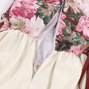 Renaissance Women Medieval Cosplay Fairy Floral Corset Dress ﻿ - AwwwCos