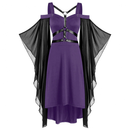 Renaissance Women Medieval Victorian Lace Up Peasant Gothic Witch Dress - AwwwCos