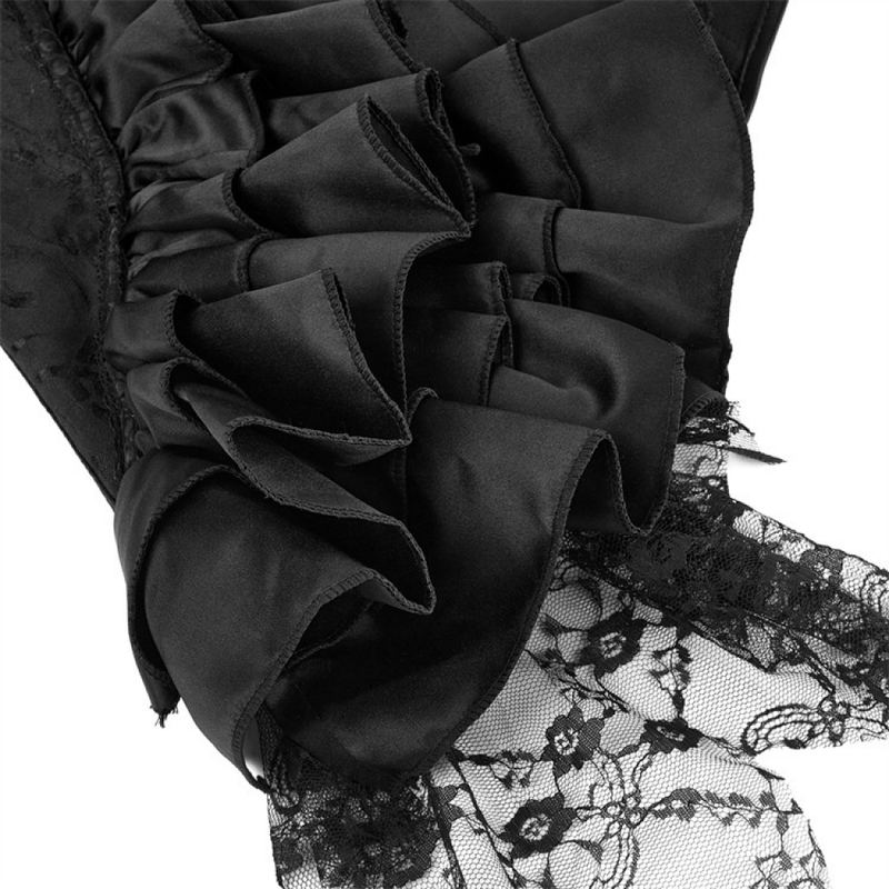 Retro Vintage Victorian Floral Brocade Overbust Corset Bustier - AwwwCos