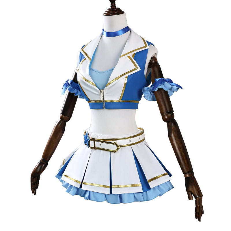 Re:zero Starting Life in Another World Rem Cosplay Costume Cheerleading Uniform - AwwwCos