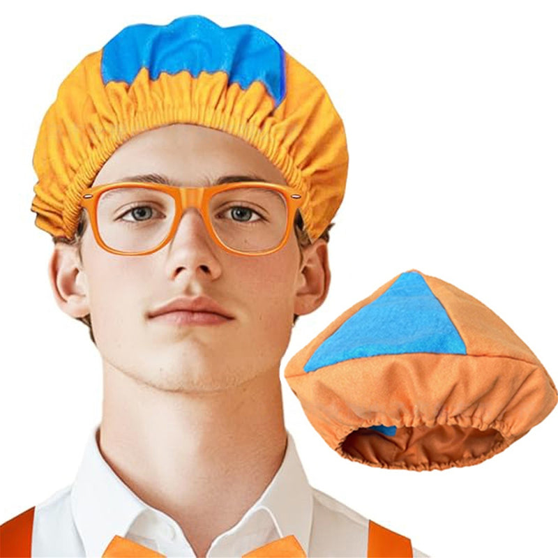 Roleplay Blue Orange Wedding Cospaly Accessories Hat Glasses Bow-tie - AwwwCos