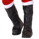 Santa Claus Cosplay Christmas Shoes Cover Adult Kids Black Boots - AwwwCos