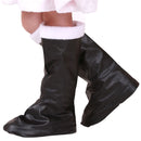 Santa Claus Cosplay Christmas Shoes Cover Adult Kids Black Boots - AwwwCos