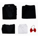 Saw Jigsaw Killer Cosplay Costume Black Suit Terrifying Mask