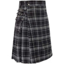 Scottish Men Traditional Highland Tartan Cosplay Utility Pleated Skirt - AwwwCos