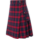 Scottish Men Traditional Highland Tartan Cosplay Utility Pleated Skirt - AwwwCos