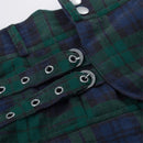 Scottish Men Traditional Highland Tartan Cosplay Utility Pleated Skirt - AwwwCos