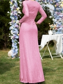 Sequin Formal Gown Sparkly Short Prom Cocktail Maxi Dress - AwwwCos