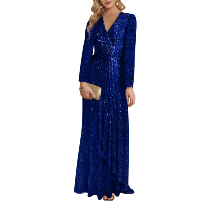 Sequin Formal Gown Sparkly Short Prom Cocktail Maxi Dress