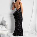 Sequin Sparkly Rhinestone Mermaid Cocktail Party Bodycon Evening Dress - AwwwCos