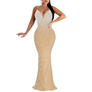 Sequin Sparkly Rhinestone Mermaid Cocktail Party Bodycon Evening Dress - AwwwCos