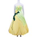 Sexy Strapless Princess Tiana Cosplay Costume Ball Gown - AwwwCos