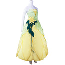 Sexy Strapless Princess Tiana Cosplay Costume Ball Gown - AwwwCos