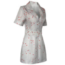 Silent Hill 2 Nures Cosplay Costumes Female Ghost with Blood White Dress
