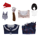 Silent Hill Shimizu Hinako Cosplay Costume Bloodstained Sailor Suit Shoes Wig