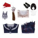 Silent Hill Shimizu Hinako Cosplay Costume Bloodstained Sailor Suit Shoes Wig
