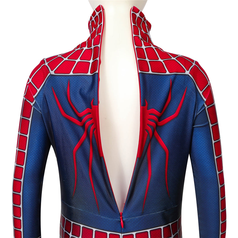 Spider-Man 2 Tobey Maguire Kid Cosplay Costume Jumpsuit Headgear