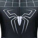 Spider-Man 3 Eddie Brock Venom Cosplay Costume Kid Black Jumpsuit - AwwwCos