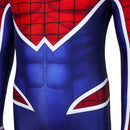 Spider Man PS4 Spider-Punk Suit Cosplay Child Boy Costume