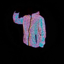 Spring Autumn Colorful Bird's Nest Pattern Full Reflective Night Vision Jacket - AwwwCos